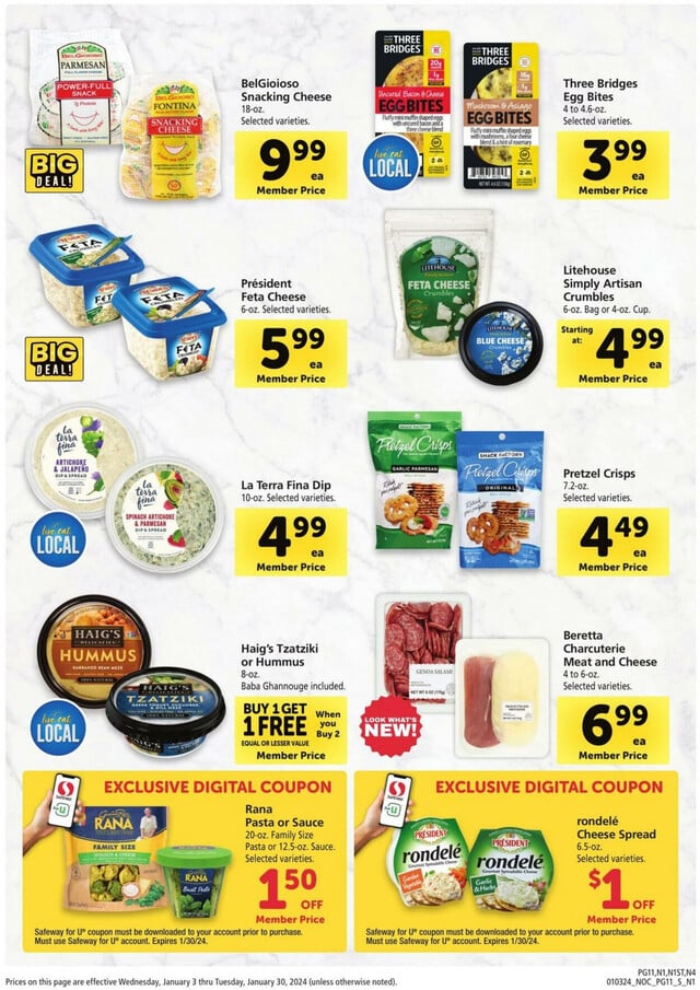 Safeway Ad from 01/03/2024