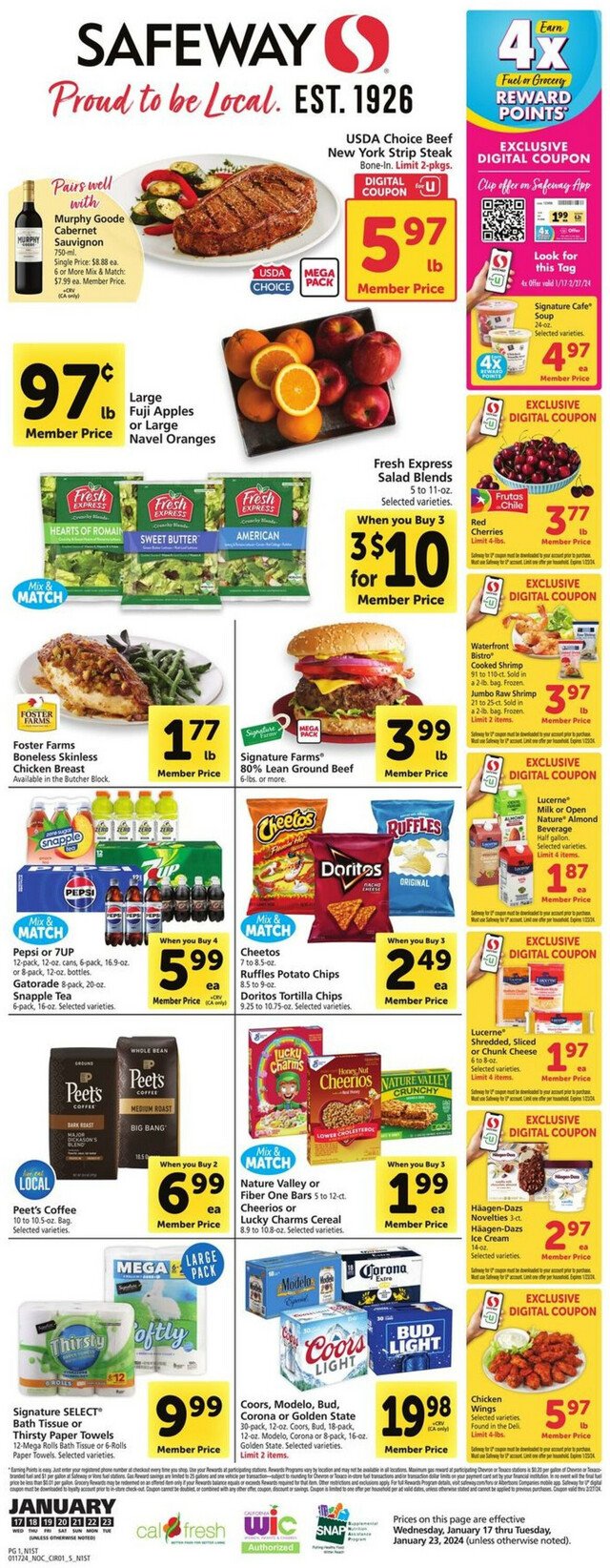 Safeway Ad from 01/17/2024