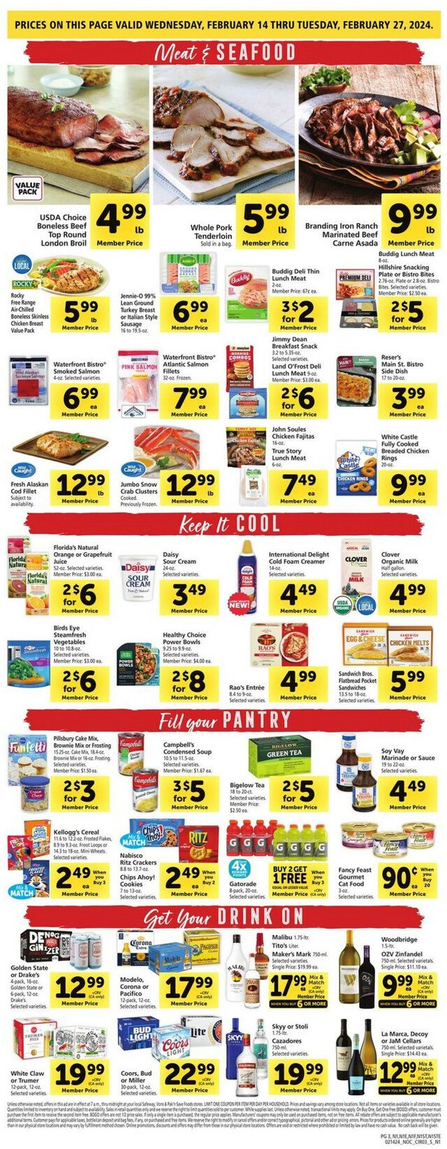 Safeway Ad from 02/14/2024
