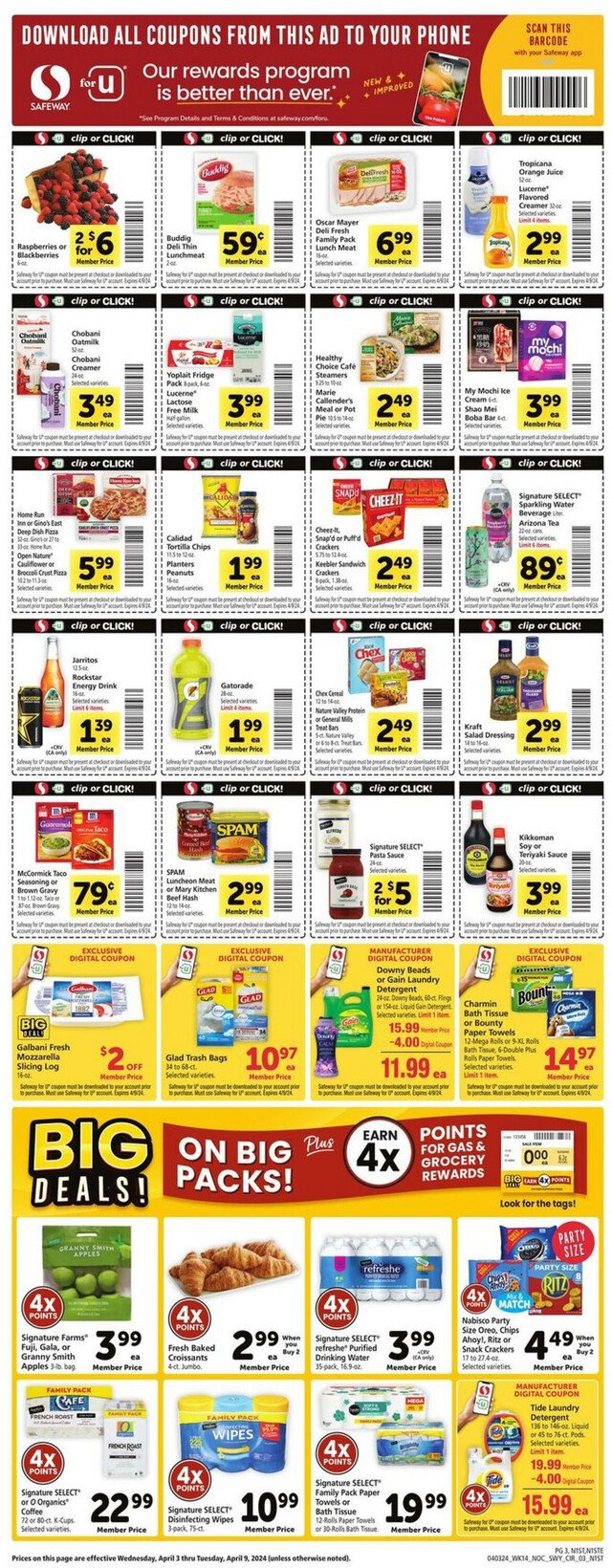 Safeway Ad from 04/03/2024