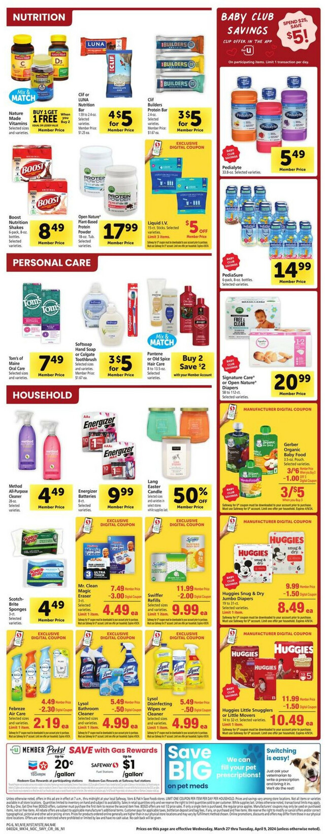 Safeway Ad from 04/03/2024