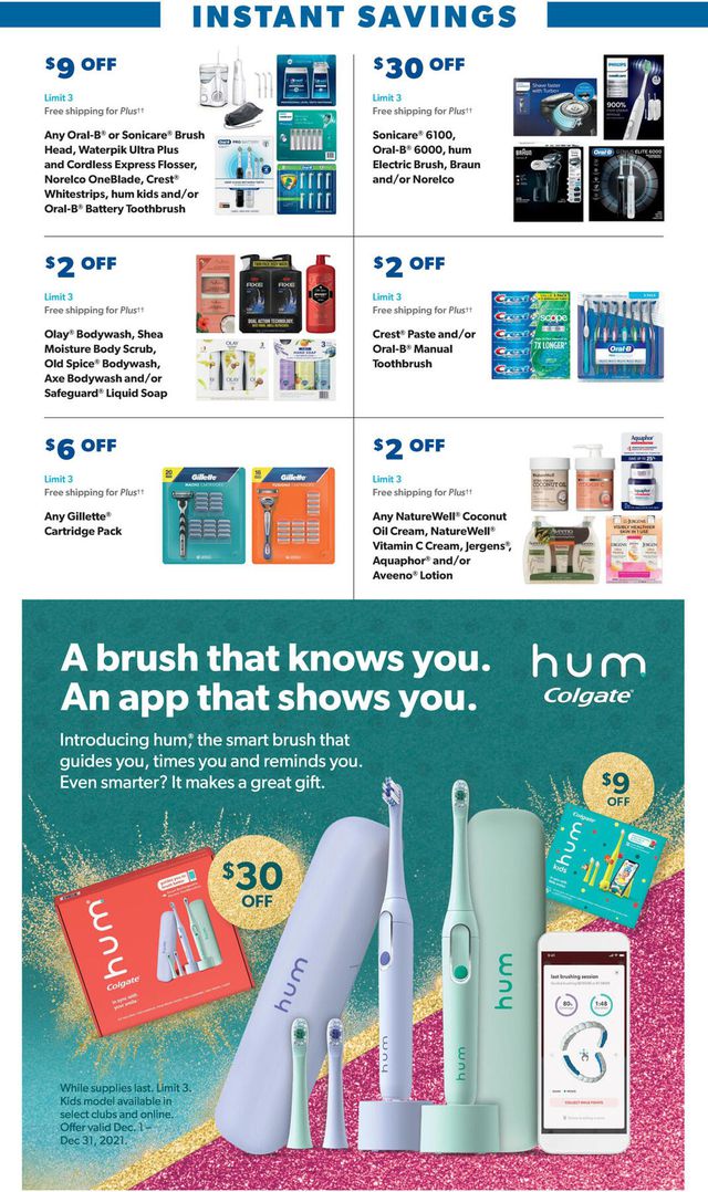 Sam's Club Ad from 12/01/2021