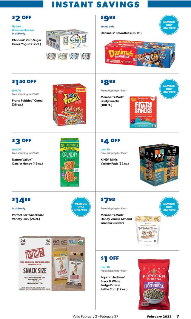 Sam's Club Ad from 02/02/2022