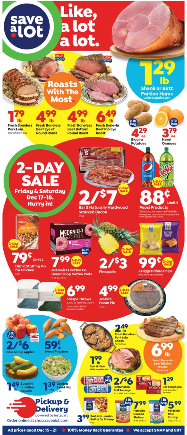 Save a Lot Ad from 12/15/2021