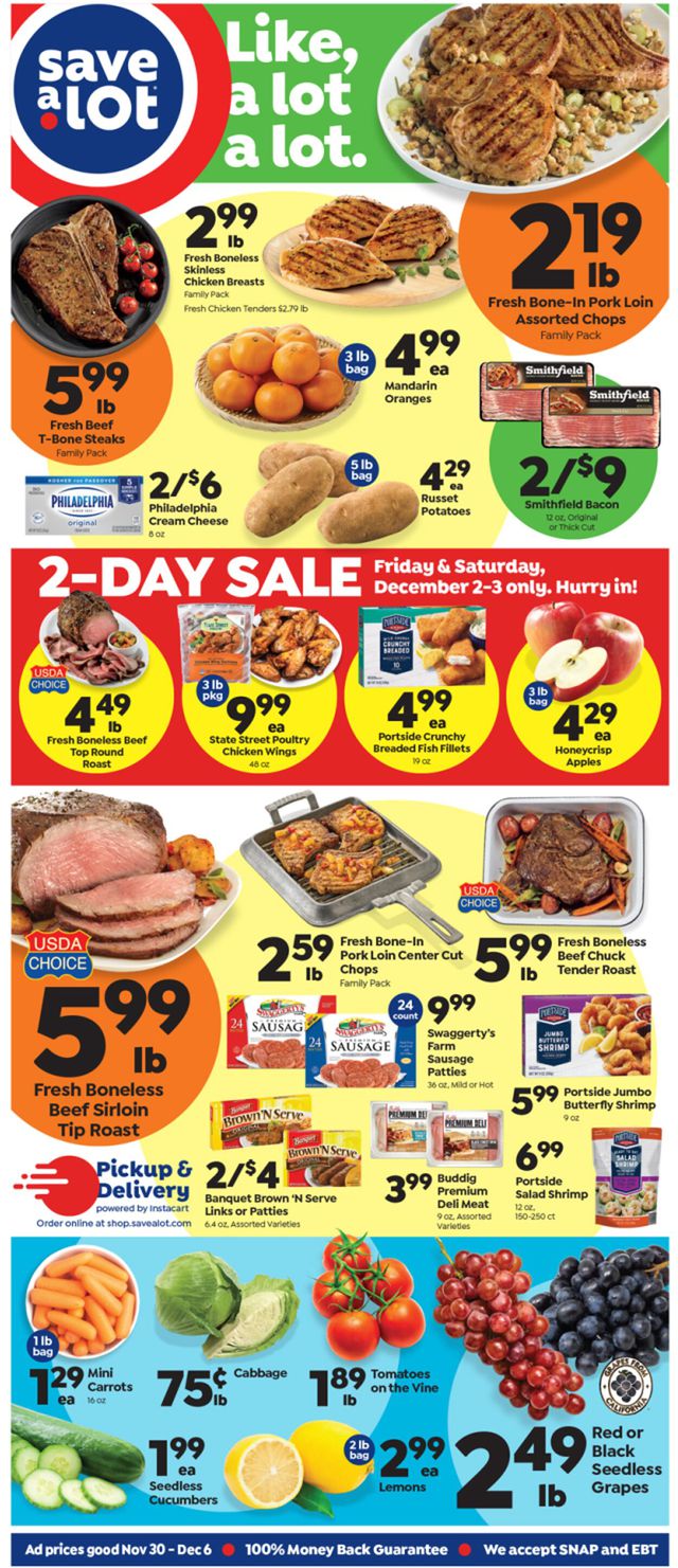 Save a Lot Ad from 11/30/2022