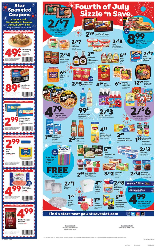 Save a Lot Ad from 06/28/2023