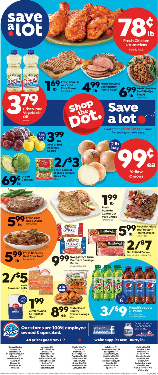 Save a Lot Ad from 11/01/2023