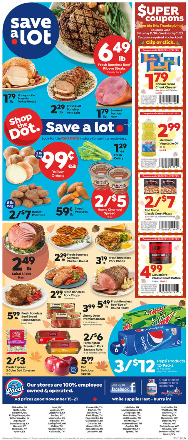 Save a Lot Ad from 11/15/2023