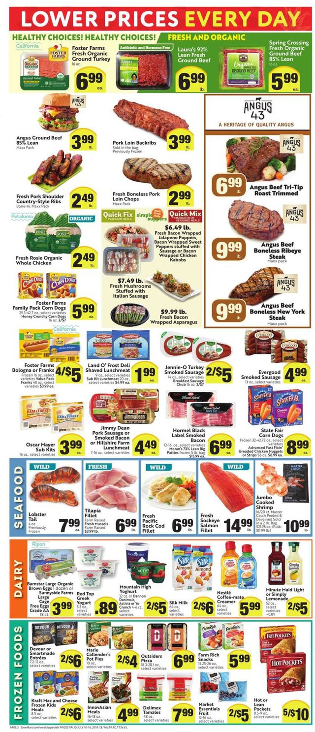Save Mart Ad from 07/10/2019