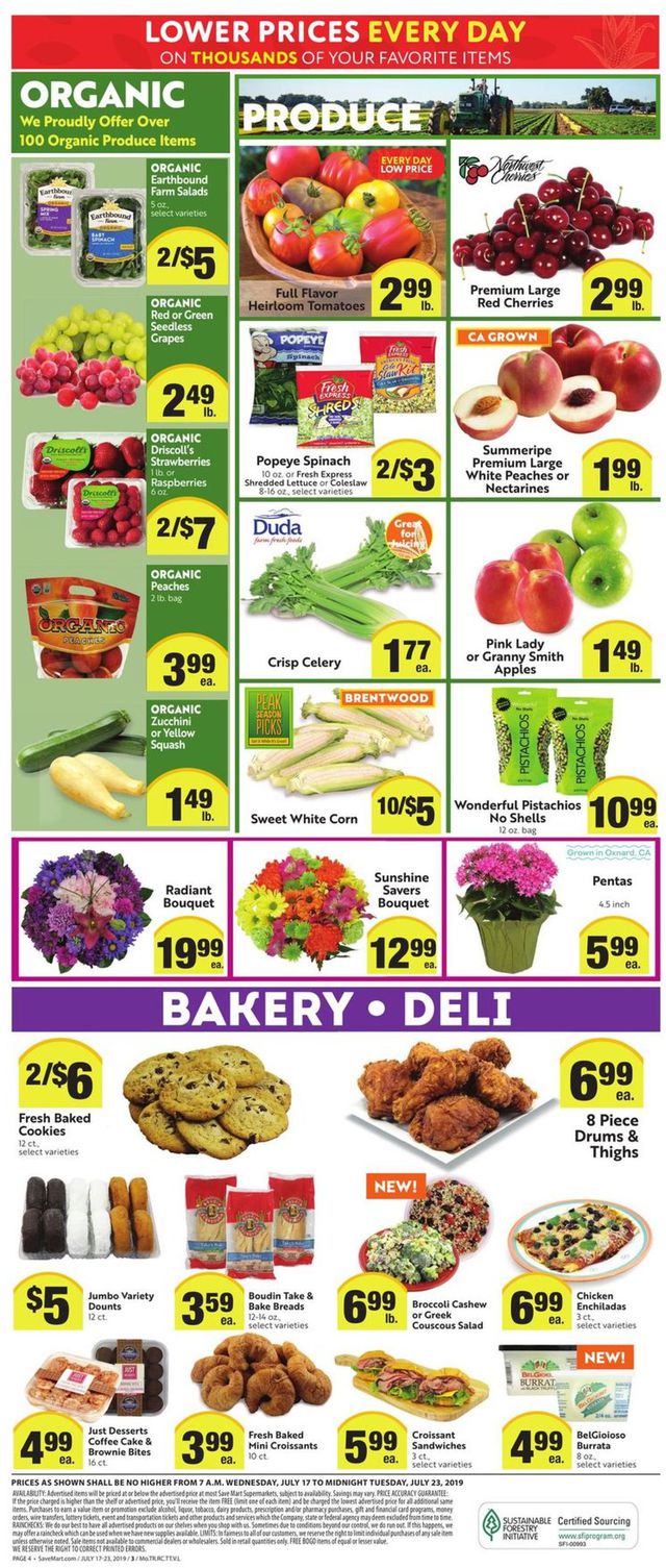 Save Mart Ad from 07/17/2019