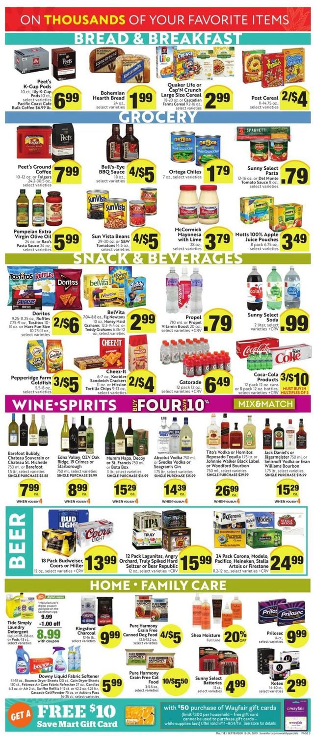 Save Mart Ad from 09/18/2019