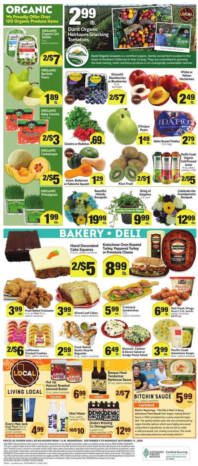 Save Mart Ad from 09/09/2020