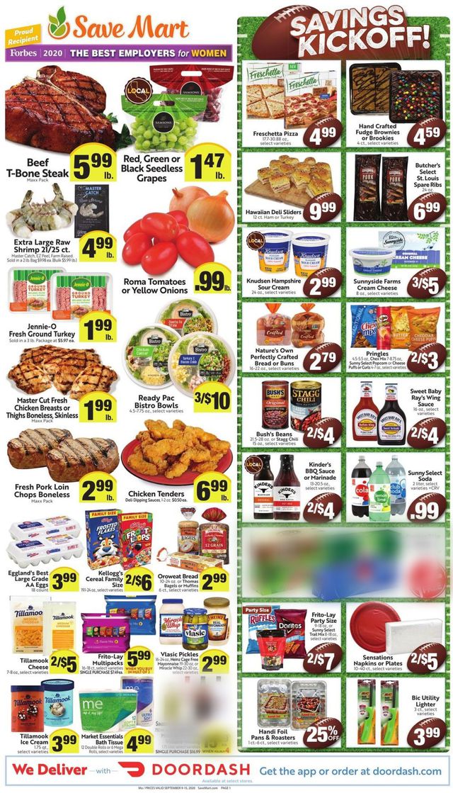 Save Mart Ad from 09/09/2020