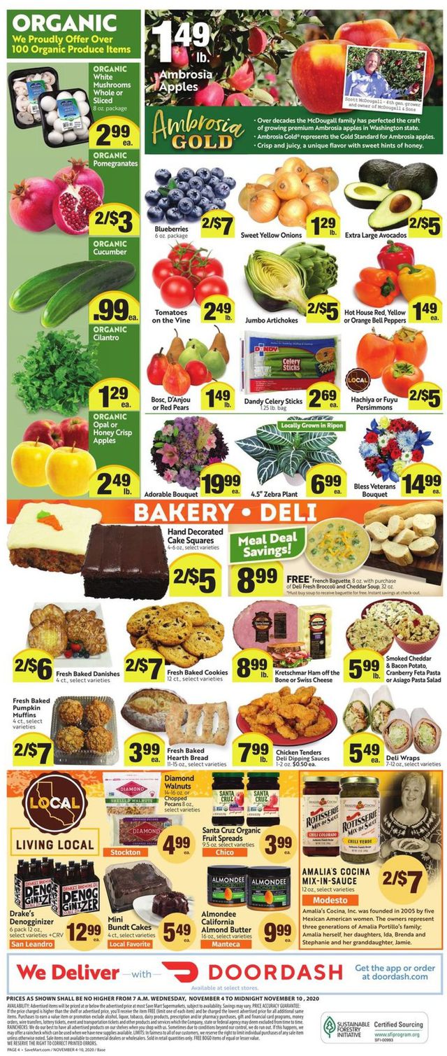 Save Mart Ad from 11/04/2020