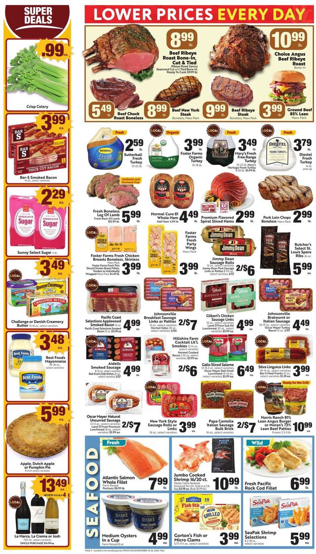 Save Mart Ad from 11/18/2020