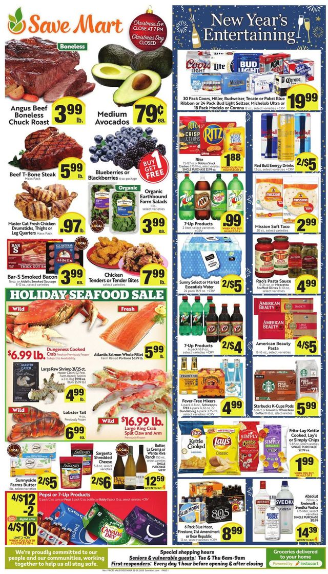 Save Mart Ad from 12/23/2020