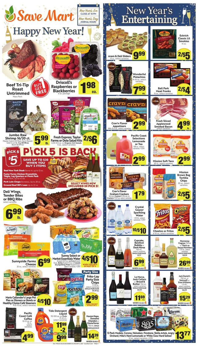 Save Mart Ad from 12/30/2020