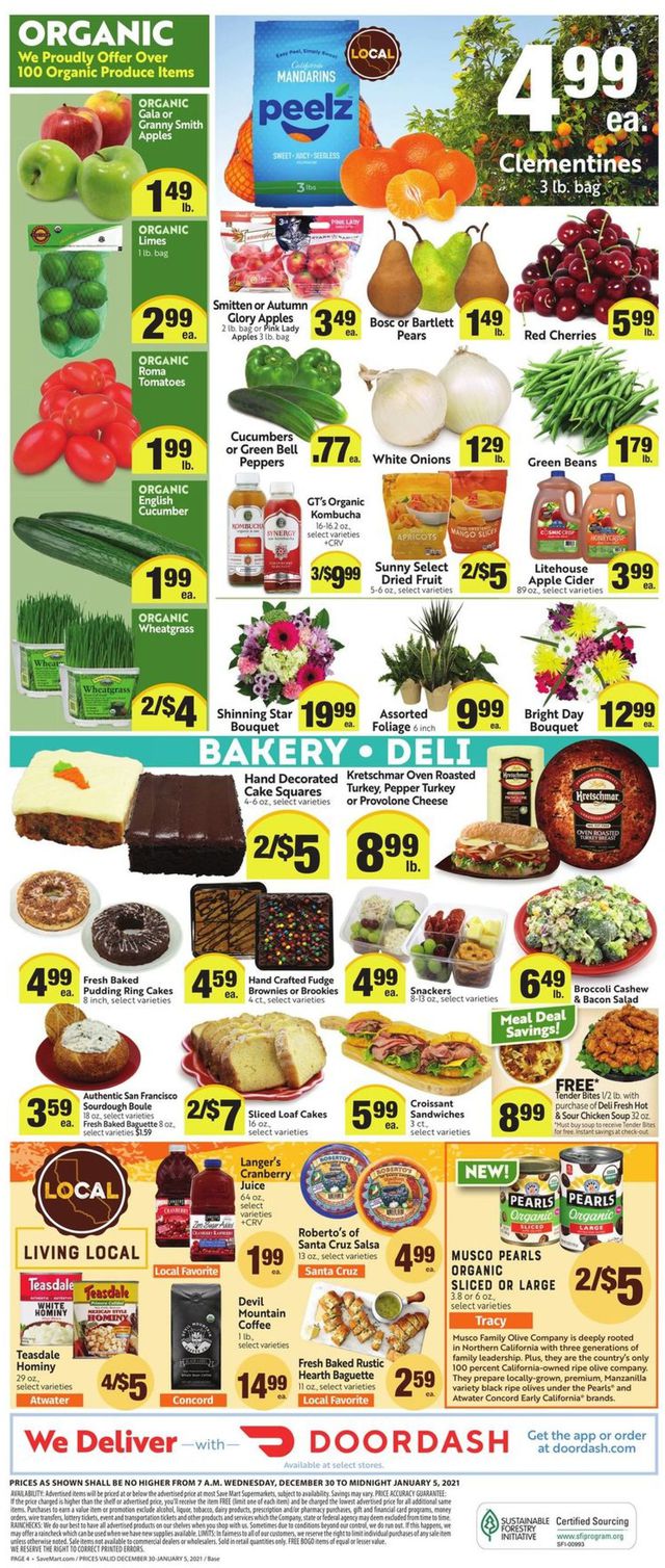 Save Mart Ad from 12/30/2020
