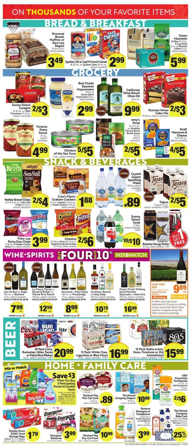 Save Mart Ad from 01/13/2021