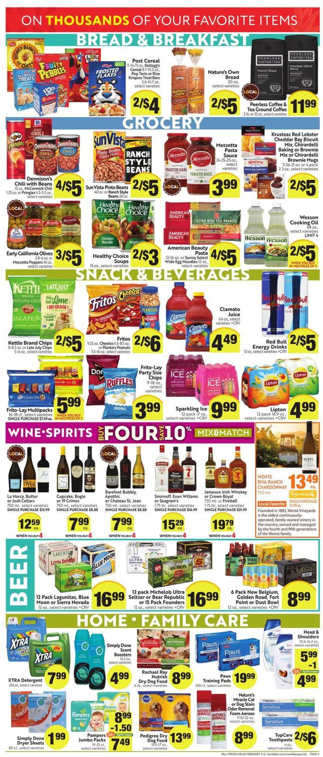 Save Mart Ad from 02/03/2021