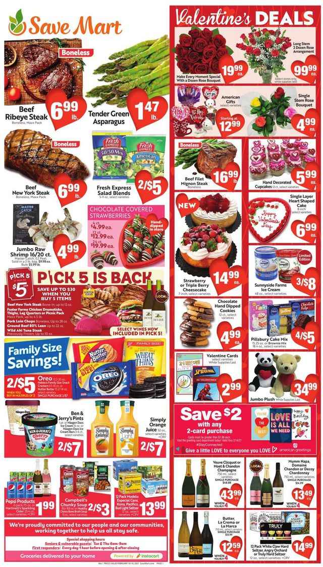 Save Mart Ad from 02/10/2021
