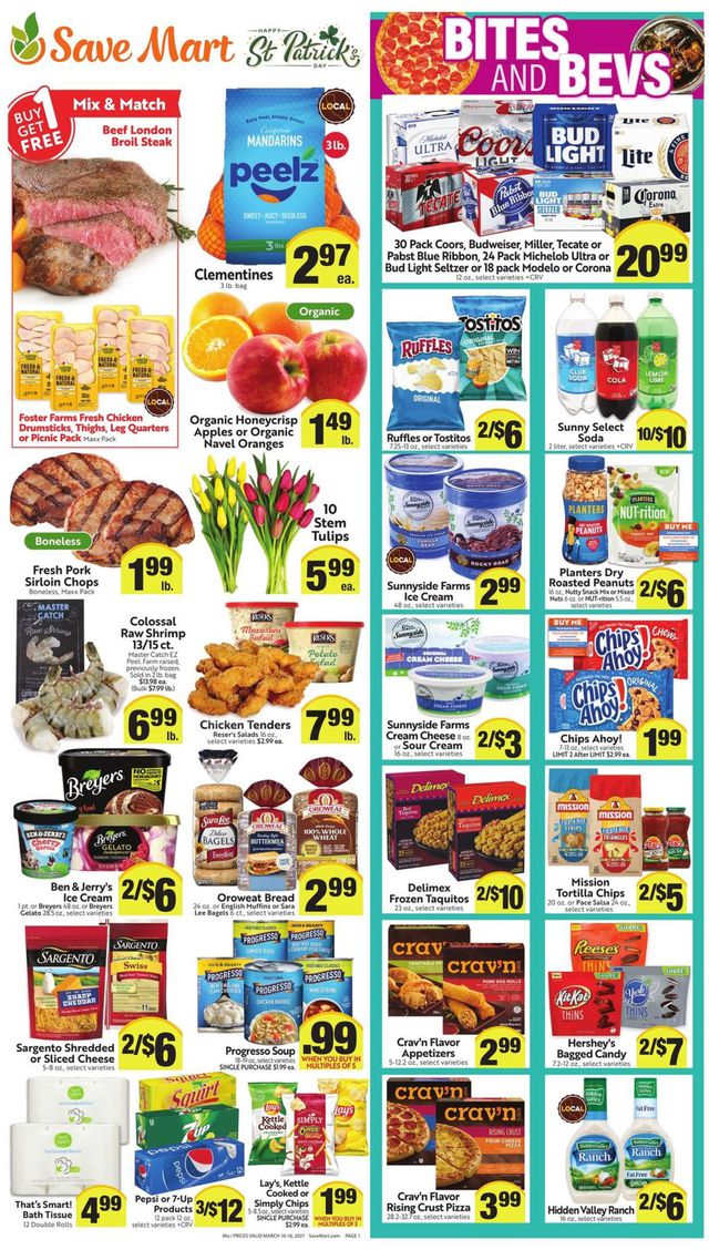 Save Mart Ad from 03/10/2021