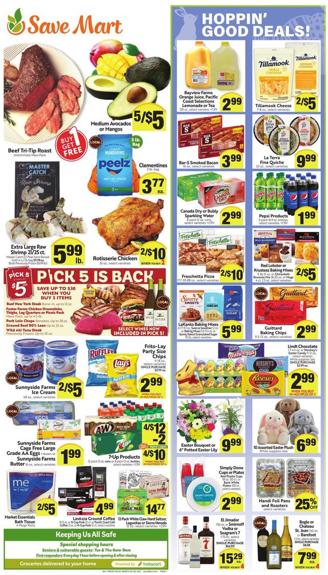Save Mart Ad from 03/24/2021