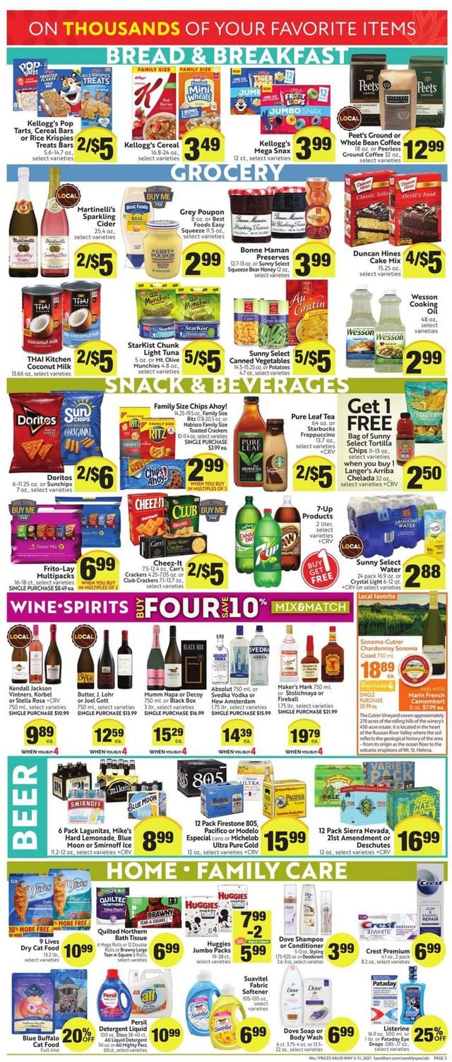 Save Mart Ad from 05/05/2021