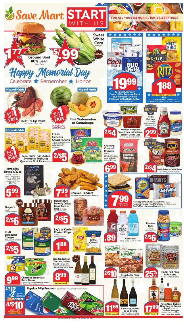 Save Mart Ad from 05/26/2021