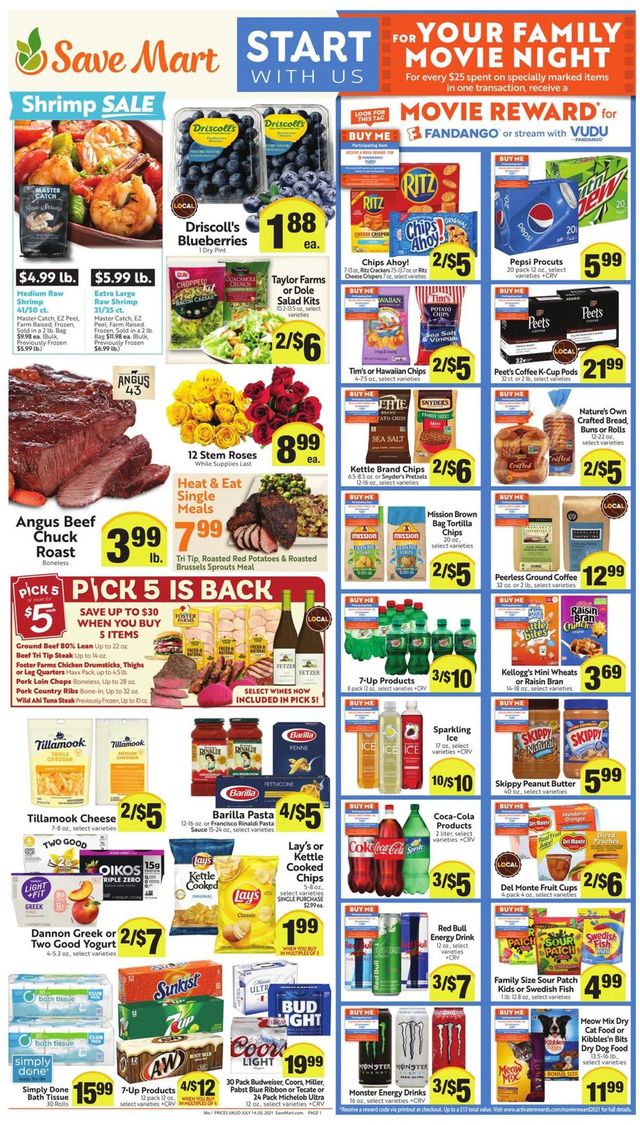 Save Mart Ad from 07/14/2021