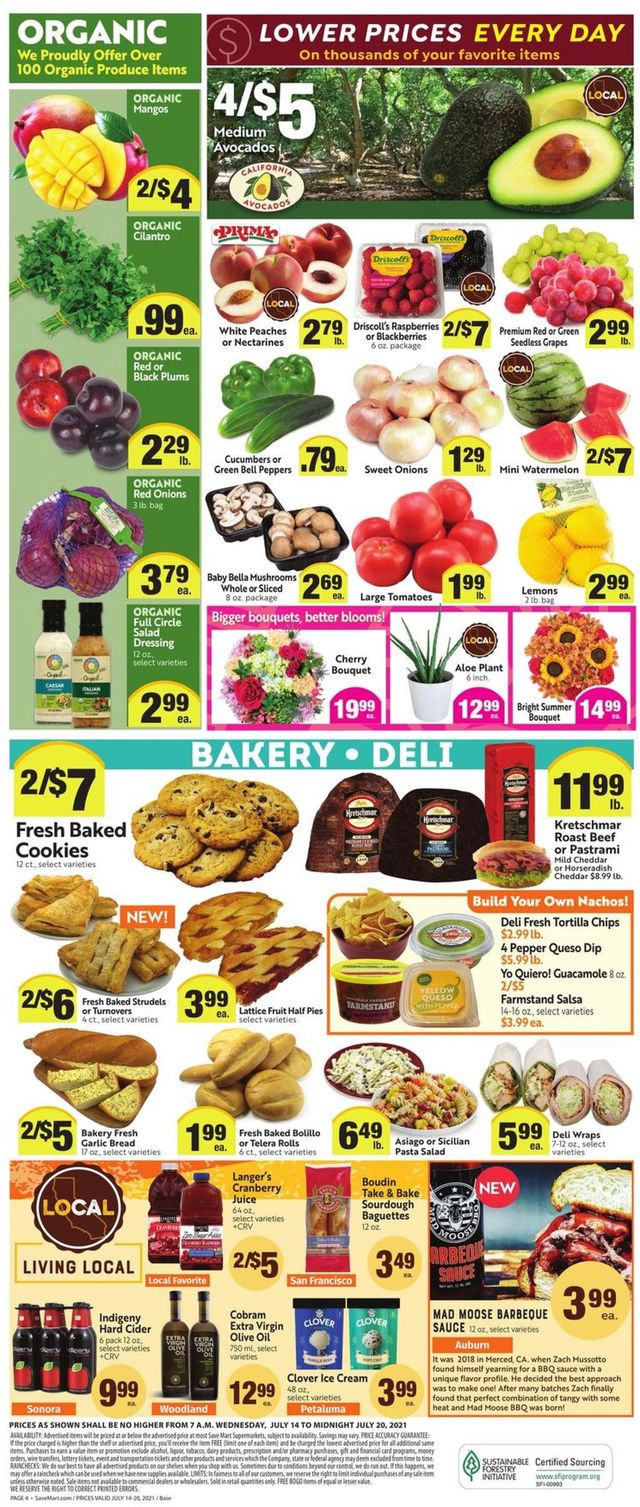 Save Mart Ad from 07/14/2021
