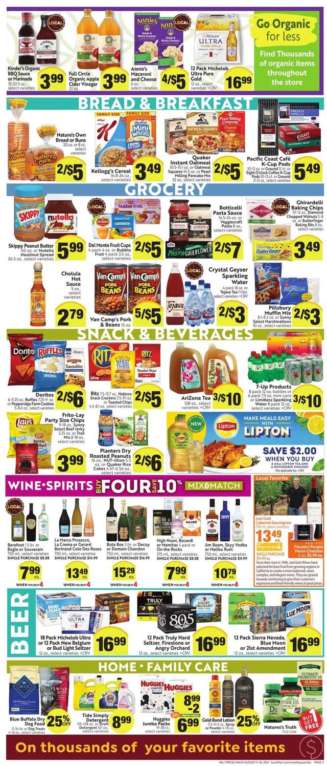 Save Mart Ad from 08/04/2021