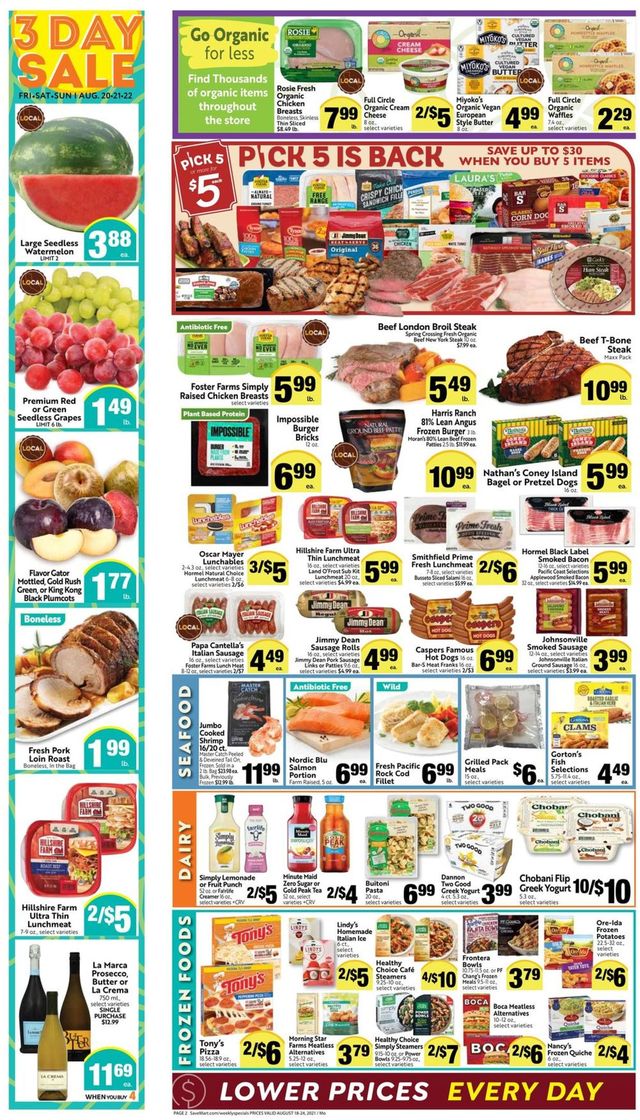 Save Mart Ad from 08/18/2021