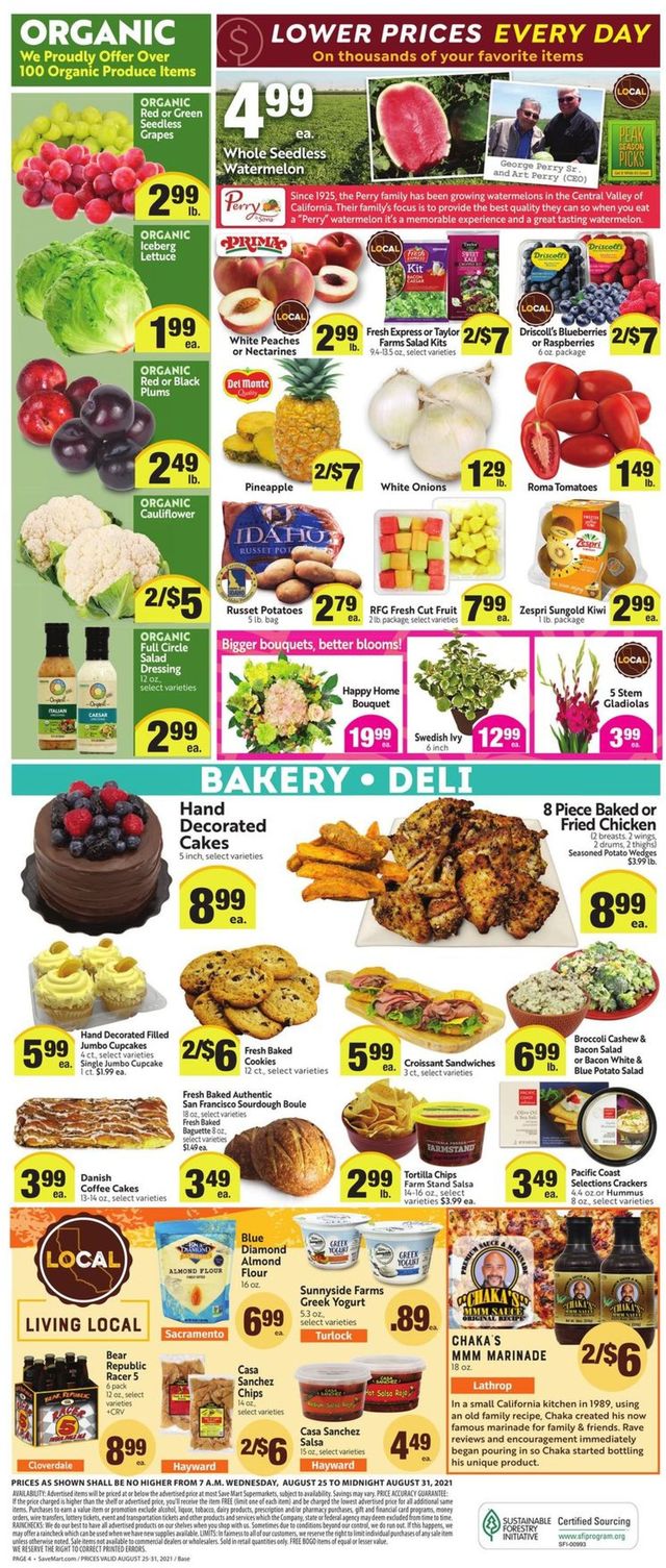 Save Mart Ad from 08/25/2021
