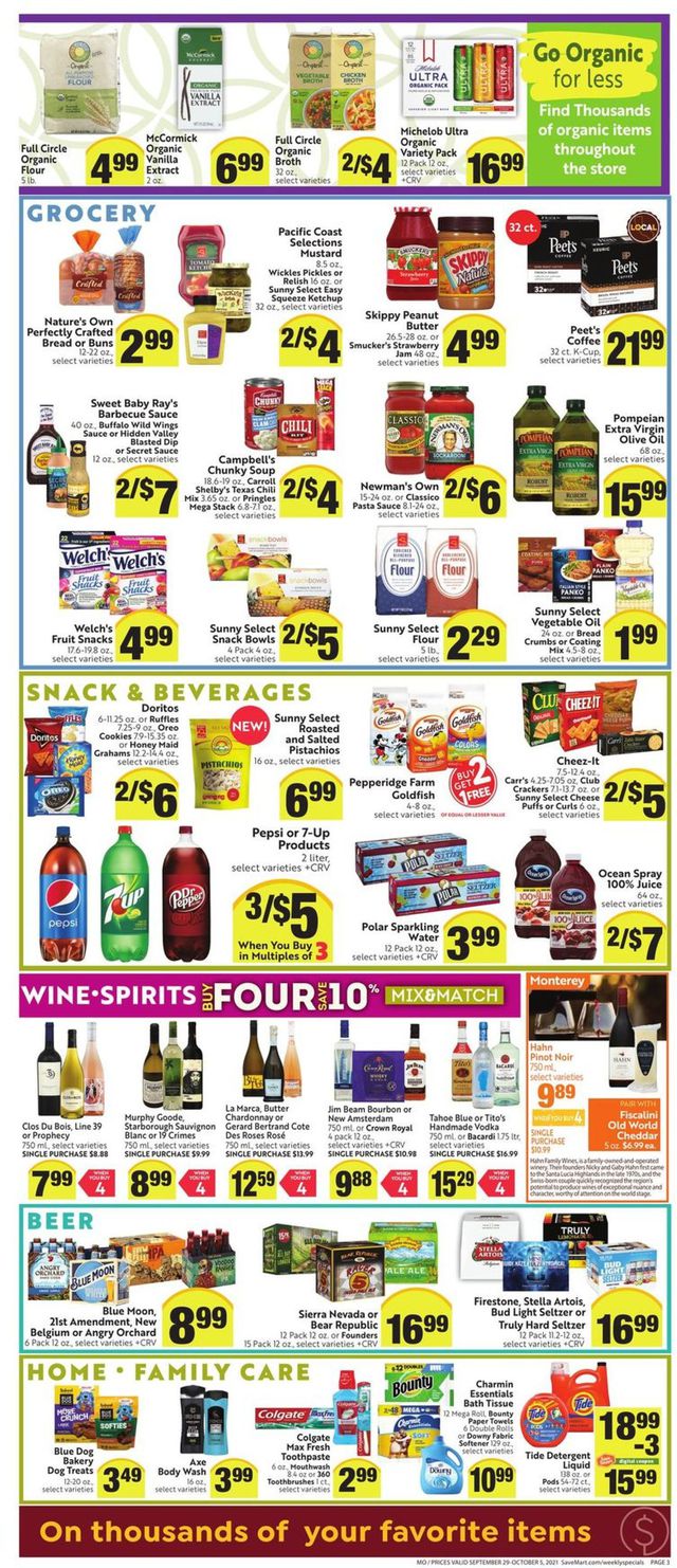 Save Mart Ad from 09/29/2021