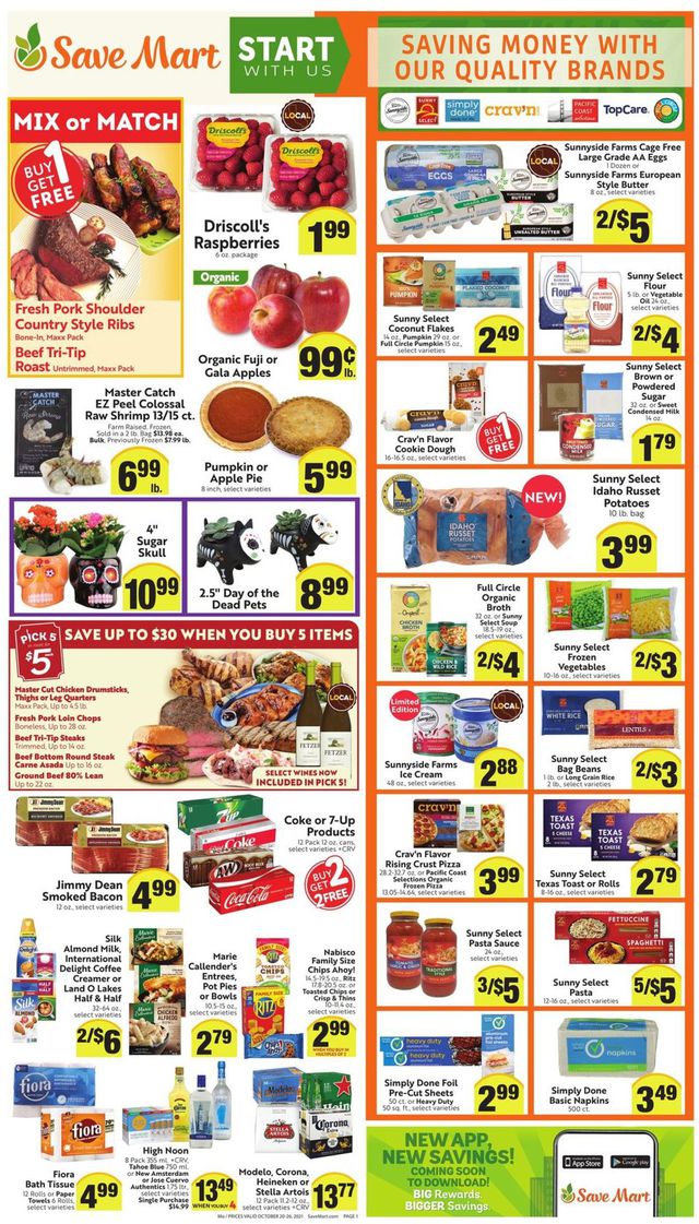 Save Mart Ad from 10/20/2021