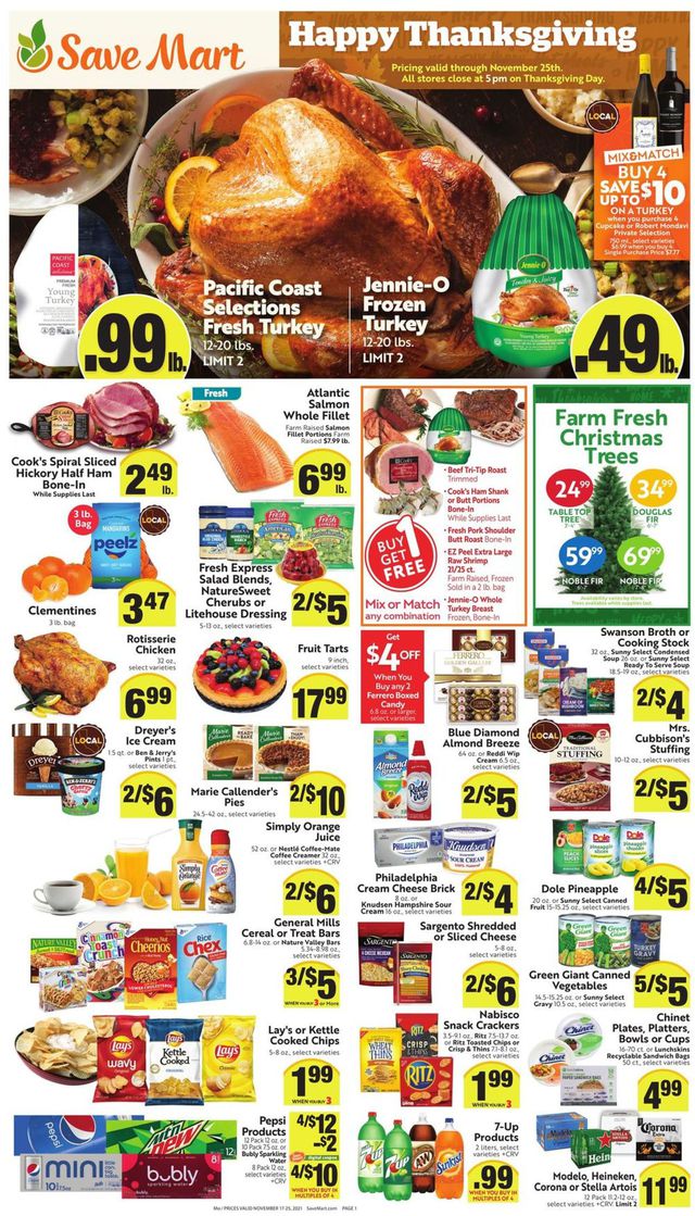 Save Mart Ad from 11/17/2021