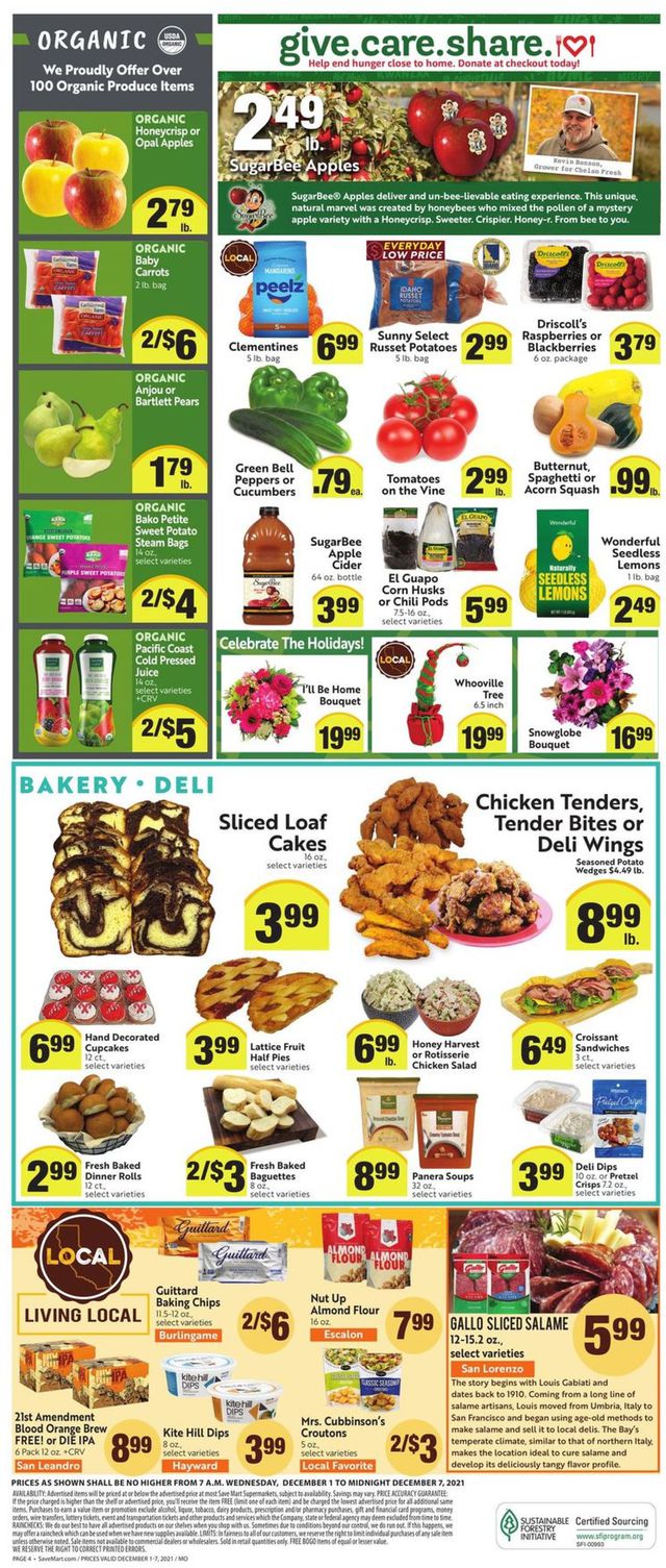 Save Mart Ad from 12/01/2021