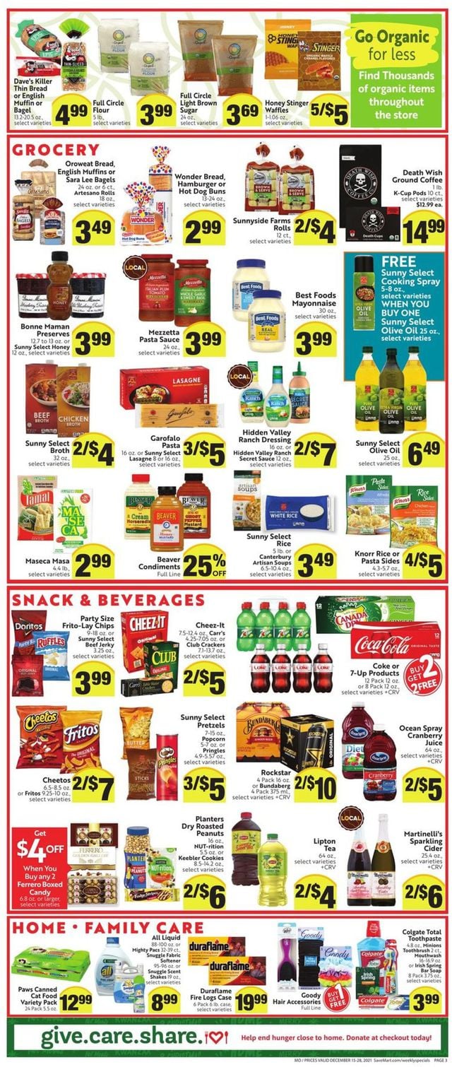 Save Mart Ad from 12/15/2021
