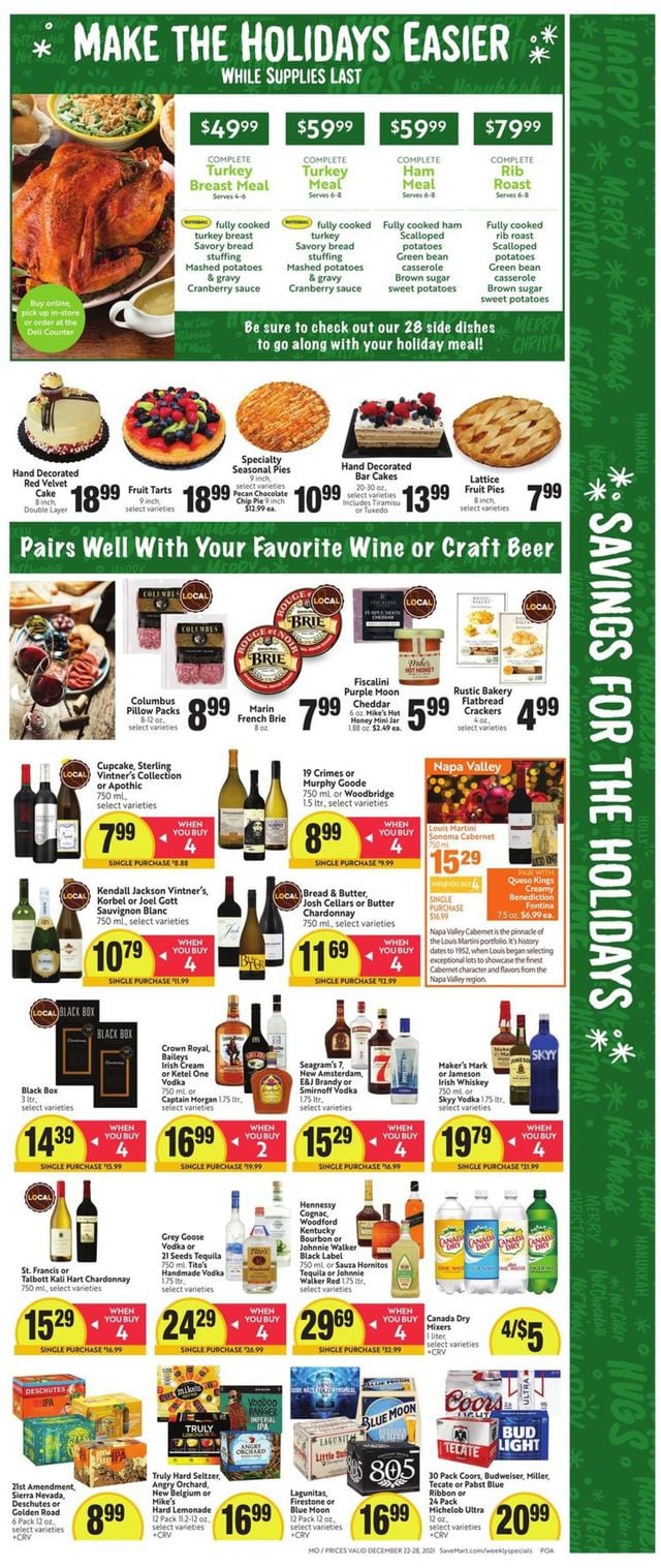 Save Mart Ad from 12/22/2021