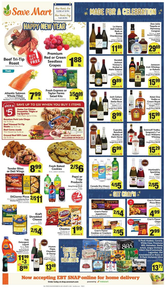 Save Mart Ad from 12/29/2021