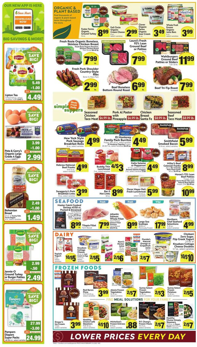 Save Mart Ad from 02/02/2022
