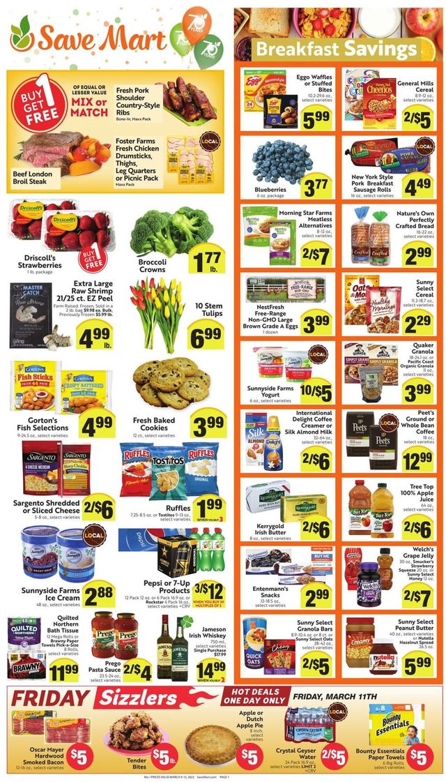 Save Mart Ad from 03/09/2022