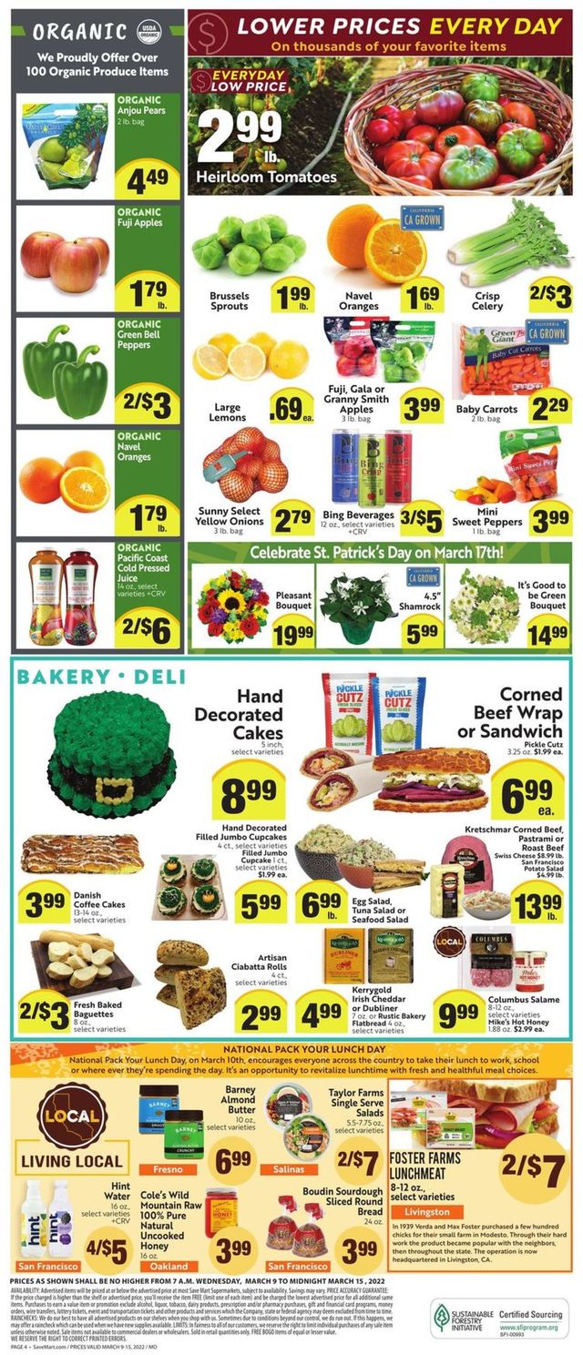 Save Mart Ad from 03/09/2022