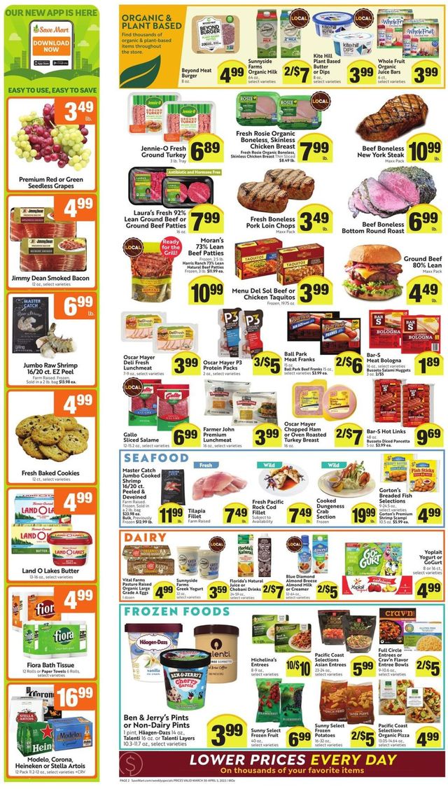Save Mart Ad from 03/30/2022
