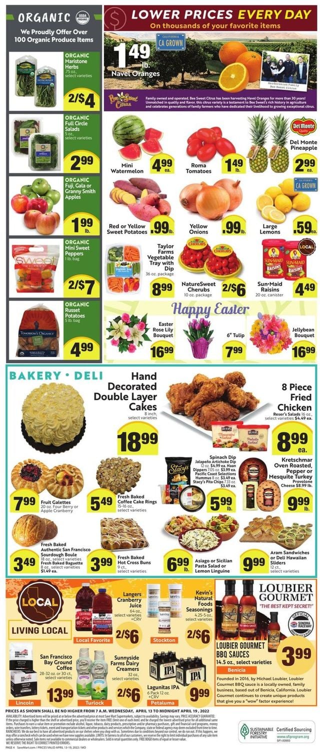 Save Mart Ad from 04/13/2022