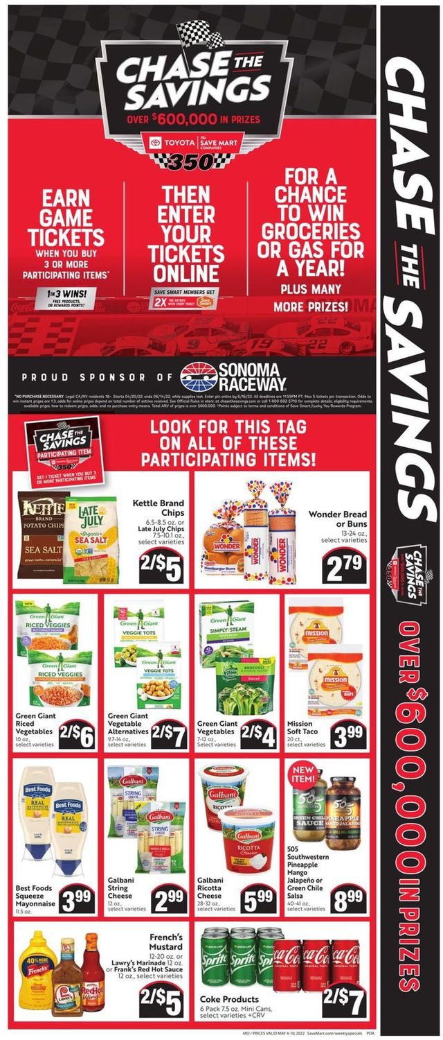 Save Mart Ad from 05/04/2022