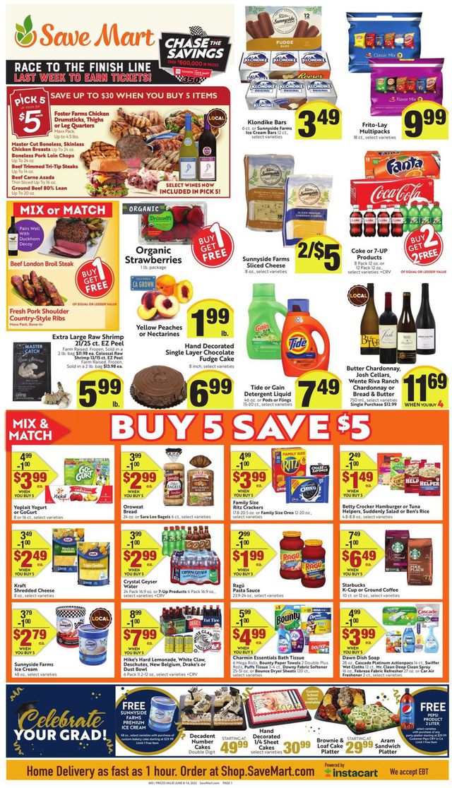 Save Mart Ad from 06/08/2022