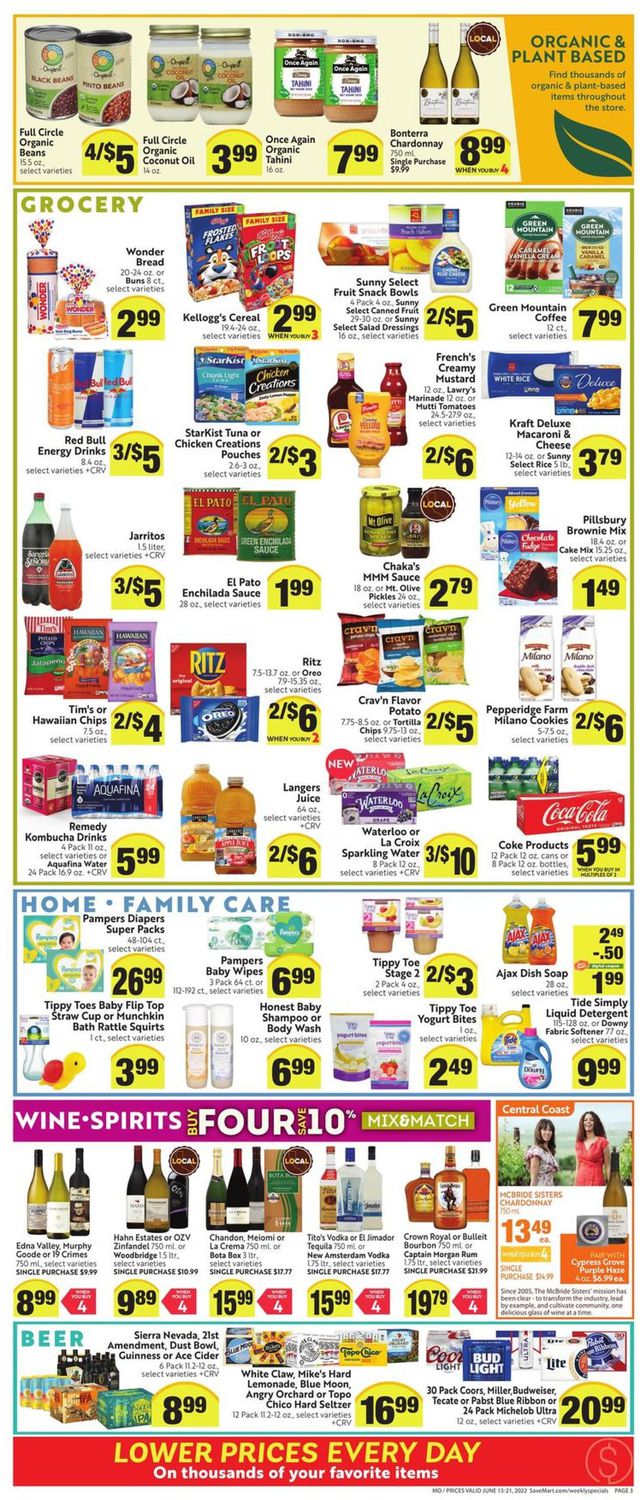 Save Mart Ad from 06/15/2022