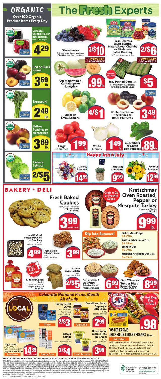 Save Mart Ad from 06/29/2022